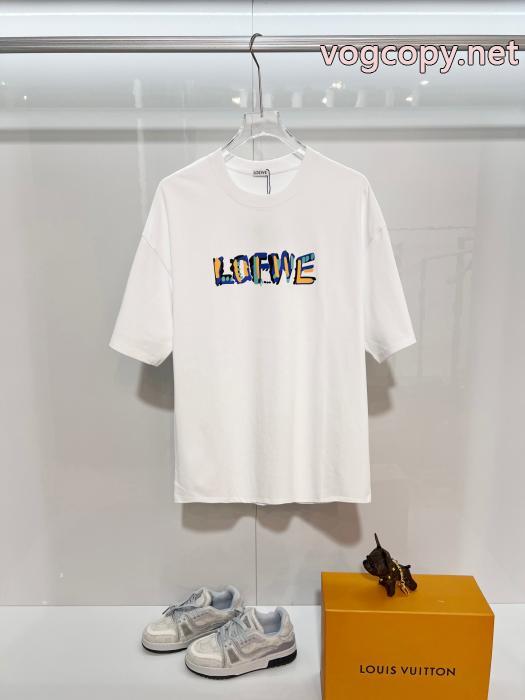 ブランド 品 激安 通販ギフトに最高 圧倒的な高級感 きれいめ派に上質半袖Tシャツロエベ_0_2
