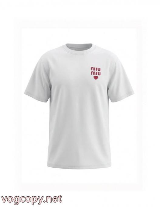 半袖Tシャツブランド コピー 安心MIUMIU上品上質 在庫セール 最新商品即完売必至_0_4