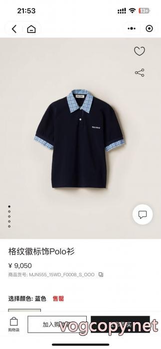 ブランド 通販 激安今流行 完売人気 予約販売商品半袖POLOTシャツMIUMIU_0_0