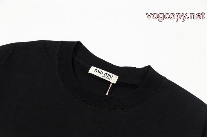 激安 ブランドMIUMIU大人気新作登場 ネット販売限定 ヒットアイテム半袖Tシャツ_0_2