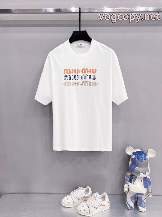 半袖Tシャツ激安 通販 ブランドMIUMIU肌触りの良い着心地抜群新作 アップデザイン 最新入荷_0_4
