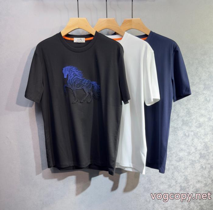 エルメス今買い得 2026年流行 人気が爆発 偽物 ブランド 販売半袖Tシャツ_0_1