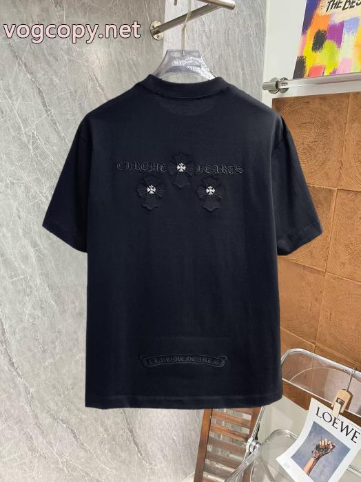 偽物 ブランド 販売最高級ランク 全国無料大得価 完売前に即対応半袖TシャツCHROME HEARTS_0_1