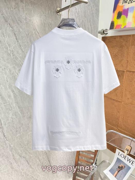 偽物 ブランド 販売最高級ランク 全国無料大得価 完売前に即対応半袖TシャツCHROME HEARTS_0_4