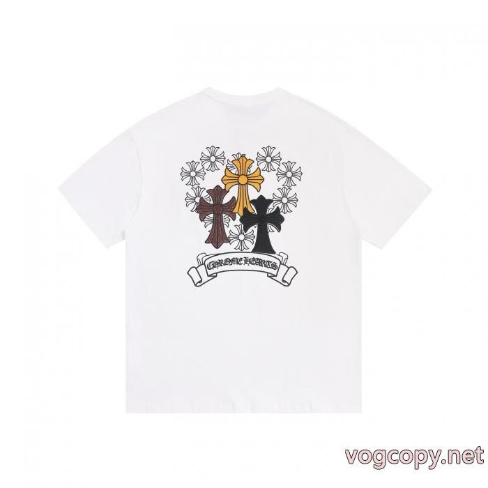 ブランド 偽物 激安 通販半袖TシャツCHROME HEARTS今、大人のお洒落に 雑誌も街も人気アイテム 定番人気商品_0_4