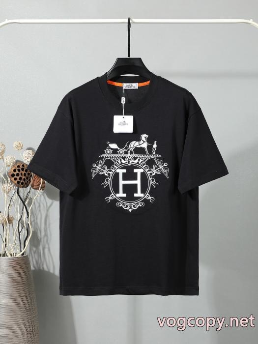 ブランド コピー 安心HERMES最高級品質 魅力的な美品 最安値挑戦！半袖Tシャツ_0_0