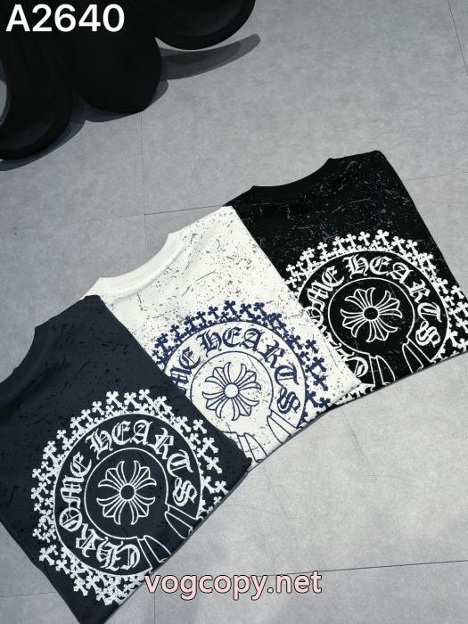 偽 ブランド サイト人気定番大人気 肌触りがとても良い 数量限定超特価CHROME HEARTS半袖Tシャツ_0_1