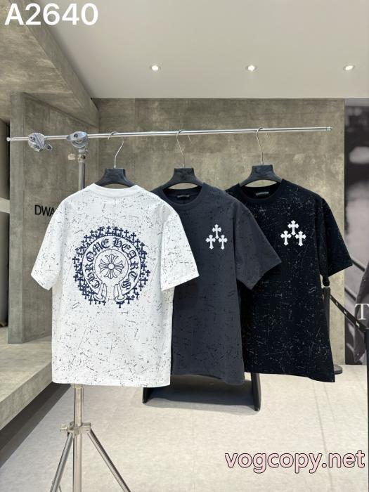 偽 ブランド サイト人気定番大人気 肌触りがとても良い 数量限定超特価CHROME HEARTS半袖Tシャツ_0_5