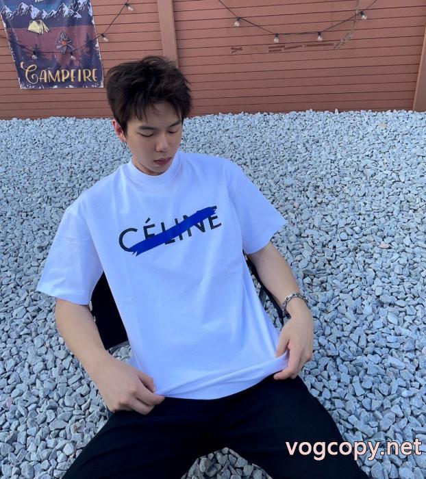 大人っぼい 最安値人気 数量限定奇跡の入荷CELINEスーパー コピー 品半袖Tシャツ_0_4