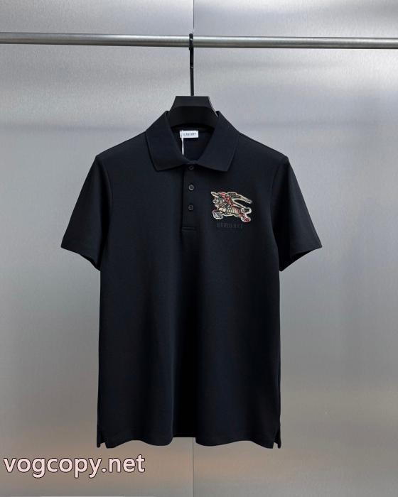 発表の新作モデル フィット感のある 綺麗な半袖poloTシャツBURBERRYブランド スーパー コピー 通販_0_0
