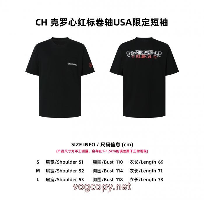 ブランド コピー 安心CHROME HEARTS大流行中 個性的なデザイン  VIP価格人気半袖Tシャツ_0_5