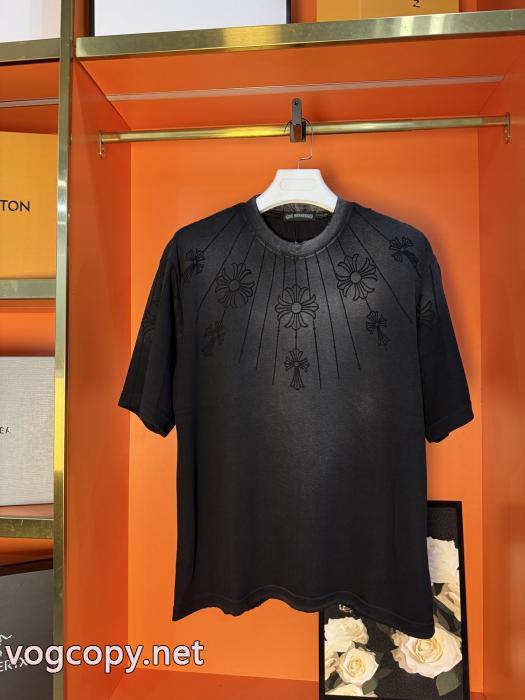 ブランド コピー 優良流行フォルム 超激得260%新品 お洒落な印象半袖TシャツCHROME HEARTS_0_0