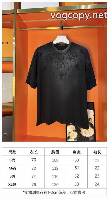 ブランド コピー 優良流行フォルム 超激得260%新品 お洒落な印象半袖TシャツCHROME HEARTS_0_1