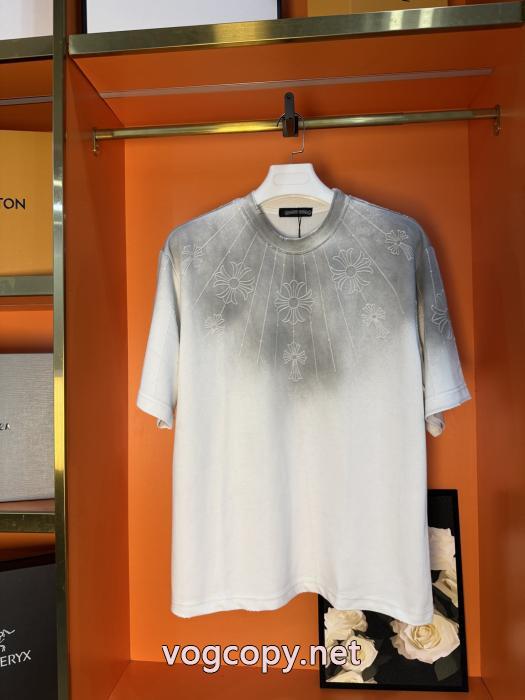 ブランド コピー 優良流行フォルム 超激得260%新品 お洒落な印象半袖TシャツCHROME HEARTS_0_3