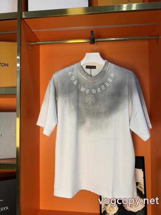 ブランド レプリカTOPセラー賞 首胸ロゴ 2026激安セール最高峰半袖TシャツCHROME HEARTS_0_0