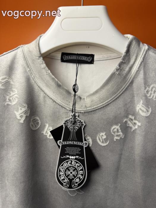ブランド レプリカTOPセラー賞 首胸ロゴ 2026激安セール最高峰半袖TシャツCHROME HEARTS_0_2