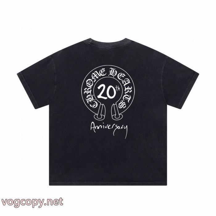 ブランド 激安トレンド感満載 今年も大人気 快適さと洗練された表情半袖TシャツCHROME HEARTS_0_3