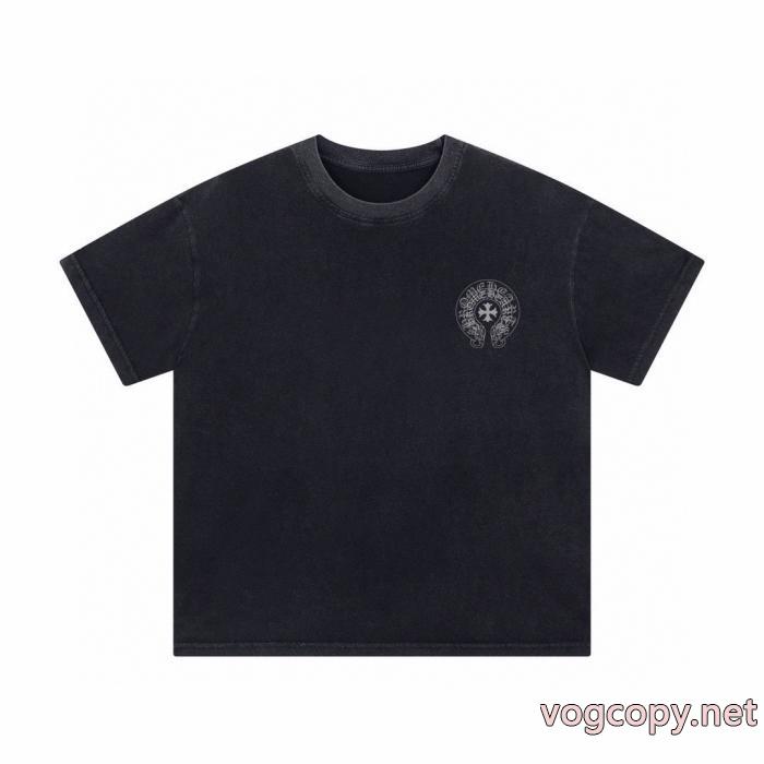 注目のポイント 超目玉人気通販品 著名人の着用スーパー コピー 通販CHROME HEARTS半袖Tシャツ_1_0