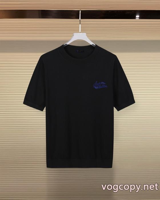 ブランド コピー ショップ半袖TシャツLOUIS VUITTON保温性の高い 関税補償新作限定めっちゃ綺麗色 王道コンビ_0_3