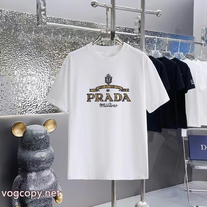 PRADA偽物 ブランド半袖Tシャツ夏季新作品 今年も人気！ 清潔感の高い新品_0_2