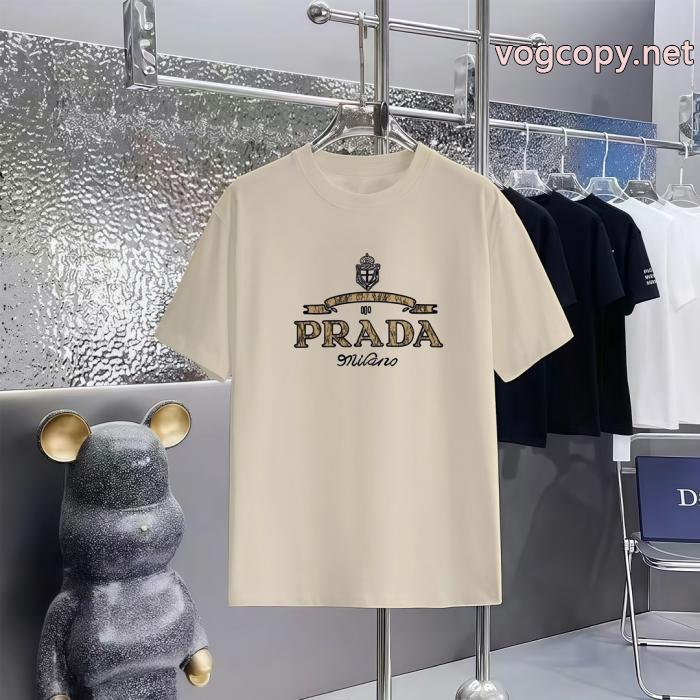 PRADA偽物 ブランド半袖Tシャツ夏季新作品 今年も人気！ 清潔感の高い新品_0_3