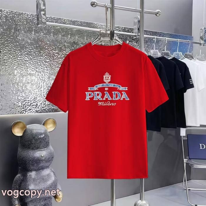 PRADA偽物 ブランド半袖Tシャツ夏季新作品 今年も人気！ 清潔感の高い新品_0_4