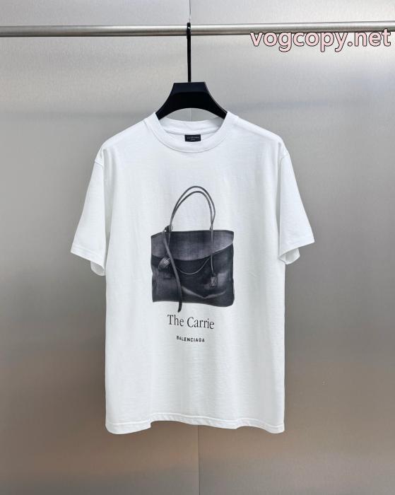 先行販売 インフォーマル 抜群の存在感BALENCIAGA半袖Tシャツブランド 偽物_0_1