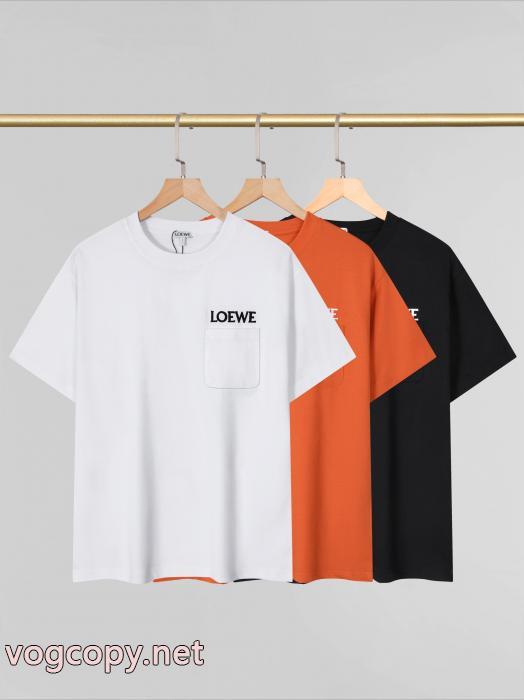 上品で優しい雰囲気に 通勤の定番 国内即発送込半袖Tシャツブランド 通販ロエベ_0_4