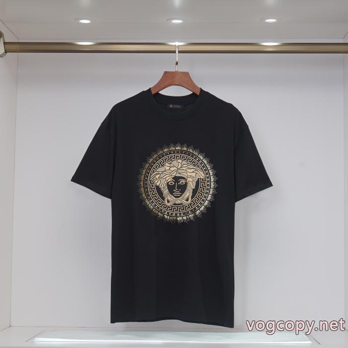 ブランド コピー半袖TシャツVERSACE流行アイテム 大人っぼい ピュアな印象に_0_2