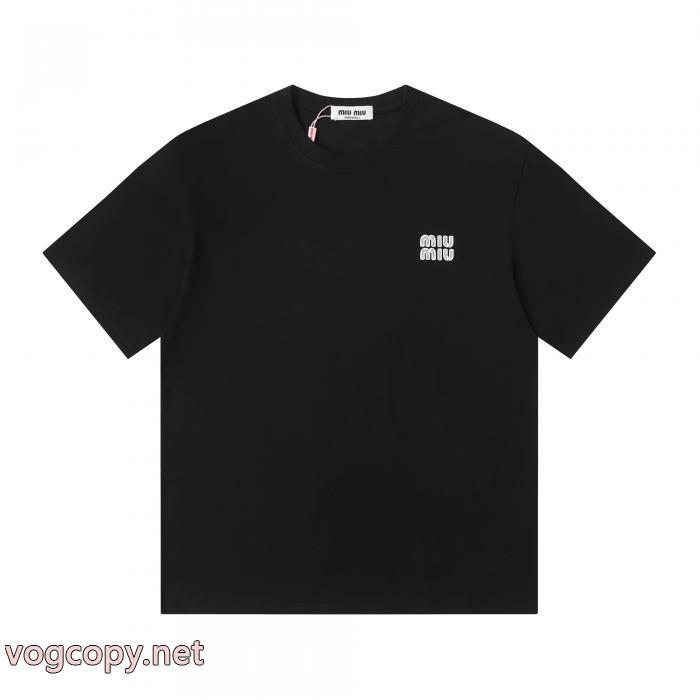 高級品 最新話題沸騰中 お洒落に魅せるMIUMIU半袖Tシャツブランド 通販_0_4
