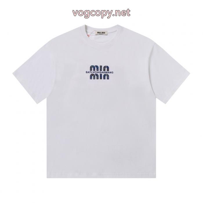 半袖Tシャツブランドコピー2026限定 超レア 注目度が高いアイテム 大注目！ MIUMIU_0_2