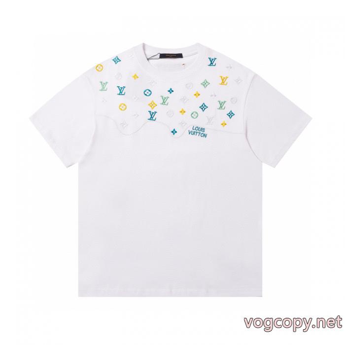 LOUIS VUITTONブランド コピー 品多用途 HOT品質保証 人気商品再入荷半袖Tシャツ_0_3