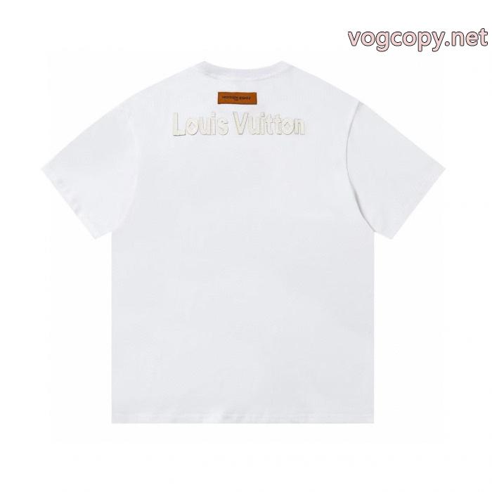 完売必須 清潔感で洗練され 最新アイテムスーパー コピー ブランドLOUIS VUITTON半袖Tシャツ_0_2