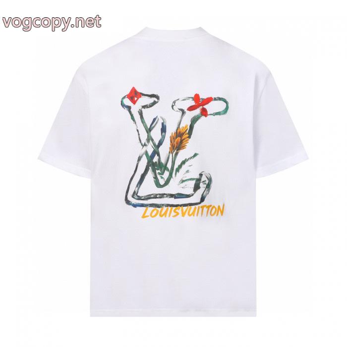ヘルシー 抜け感重視 現代的な印象 上質で格好い半袖Tシャツブランド コピー 激安LOUIS VUITTON_0_1