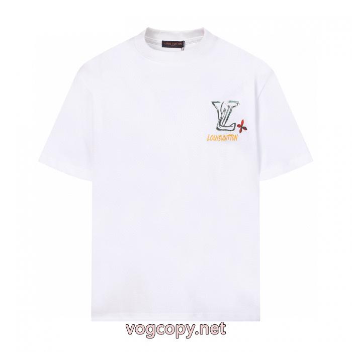 ヘルシー 抜け感重視 現代的な印象 上質で格好い半袖Tシャツブランド コピー 激安LOUIS VUITTON_0_2