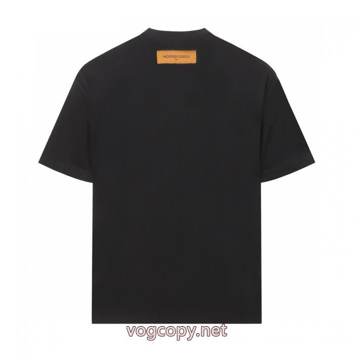 通販 ブランド半袖Tシャツ好評につき継続中 最強の定番コーデ 綺麗なLOUIS VUITTON_0_4
