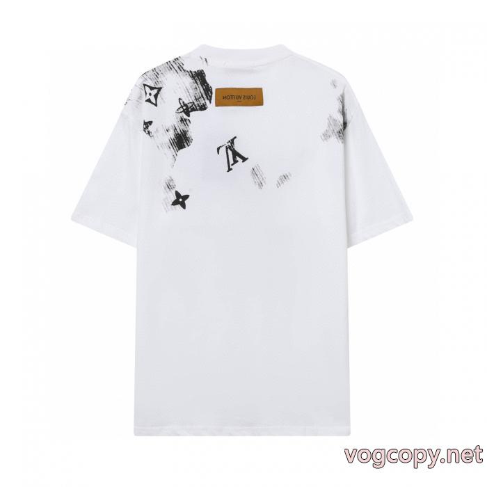 半袖Tシャツ上品カジュアルな雰囲気に 適度な光沢感があり 大人可愛い通販 ブランドLOUIS VUITTON_0_4