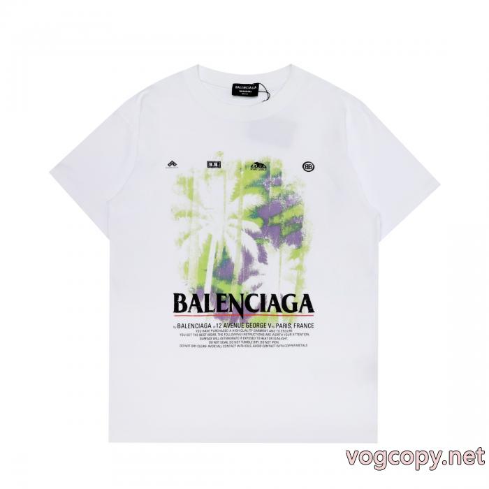値下げ！ 2026限定色や海外限定 高級素材BALENCIAGAブランド アクセサリー 激安半袖Tシャツ_0_0