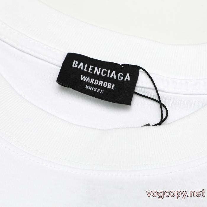 値下げ！ 2026限定色や海外限定 高級素材BALENCIAGAブランド アクセサリー 激安半袖Tシャツ_0_1