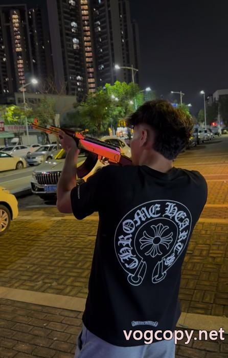 スーパー コピー  デザイン性の高い 多機能 トレンド感満載半袖TシャツCHROME HEARTS_0_1