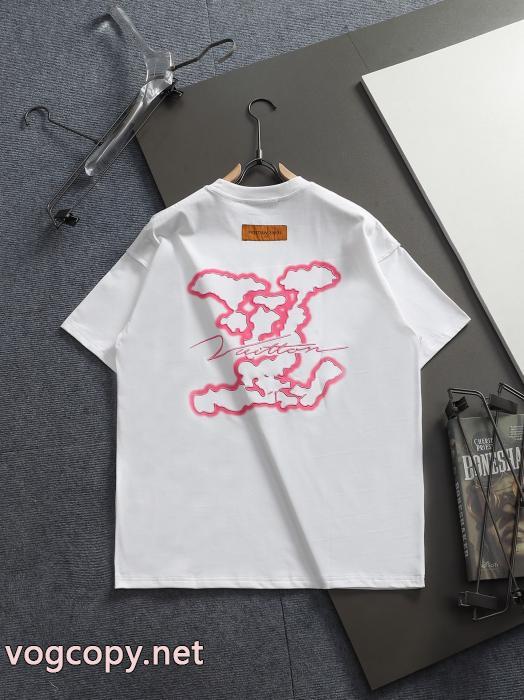 コピー 商品 通販LOUIS VUITTON半袖Tシャツ新作入荷新品 海外限定アイテム リラックス感急上昇_0_1