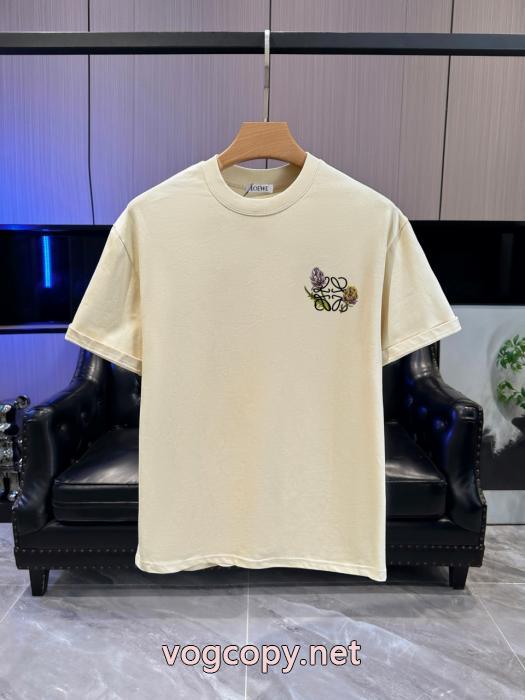 最新ビット 好感度アップ トレンド感満載ロエベ偽物 ブランド ショップ半袖Tシャツ_0_0