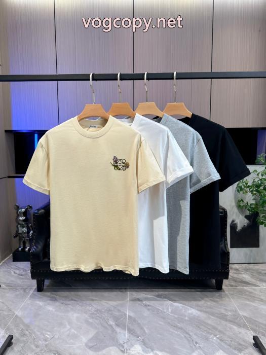 最新ビット 好感度アップ トレンド感満載ロエベ偽物 ブランド ショップ半袖Tシャツ_0_1