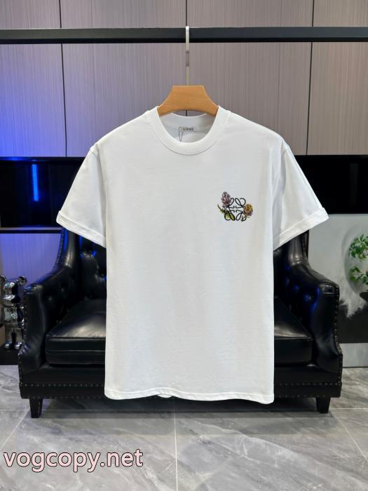 最新ビット 好感度アップ トレンド感満載ロエベ偽物 ブランド ショップ半袖Tシャツ_0_5