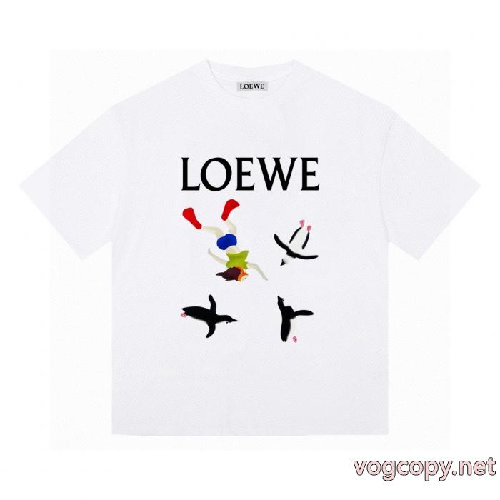 偽物 通販 サイト手元在庫限り 普段使いに最適の大人スタイル お得格安LOEWE半袖Tシャツ_0_3