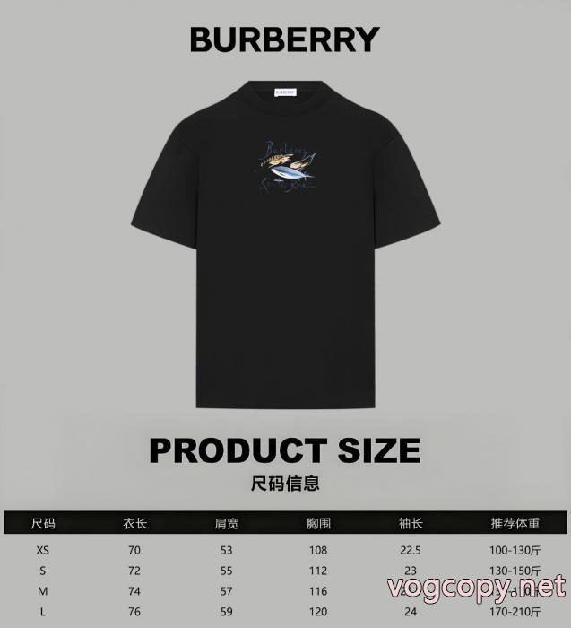 今年新作登場 円高還元Sale 肌触りのいい  偽物 ブランド 販売半袖TシャツBURBERRY_1_2