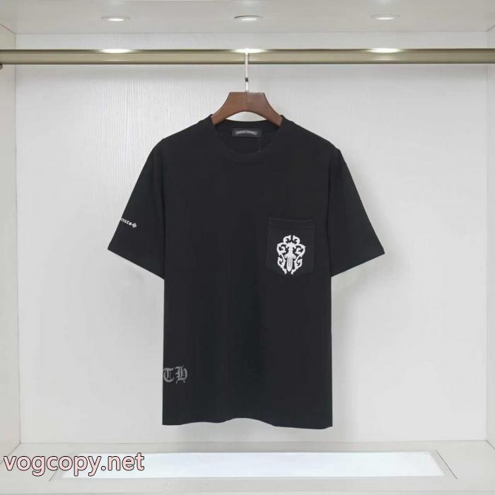 肌触りの気持ちい〜  激安大特価得価 定番のストリートスタイル半袖TシャツCHROME HEARTS激安 ブランド 通販_0_0