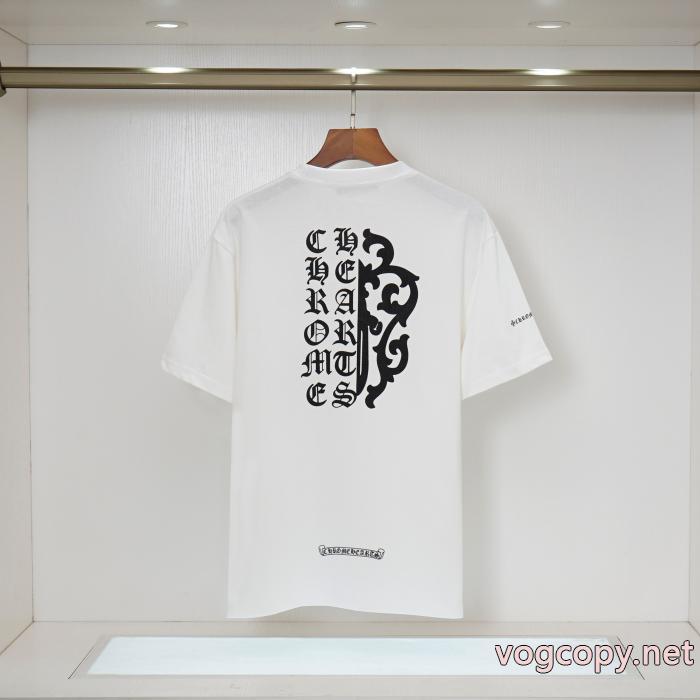 肌触りの気持ちい〜  激安大特価得価 定番のストリートスタイル半袖TシャツCHROME HEARTS激安 ブランド 通販_0_1