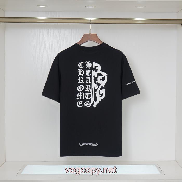 肌触りの気持ちい〜  激安大特価得価 定番のストリートスタイル半袖TシャツCHROME HEARTS激安 ブランド 通販_0_2