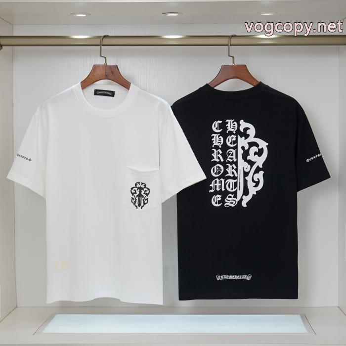 肌触りの気持ちい〜  激安大特価得価 定番のストリートスタイル半袖TシャツCHROME HEARTS激安 ブランド 通販_0_4